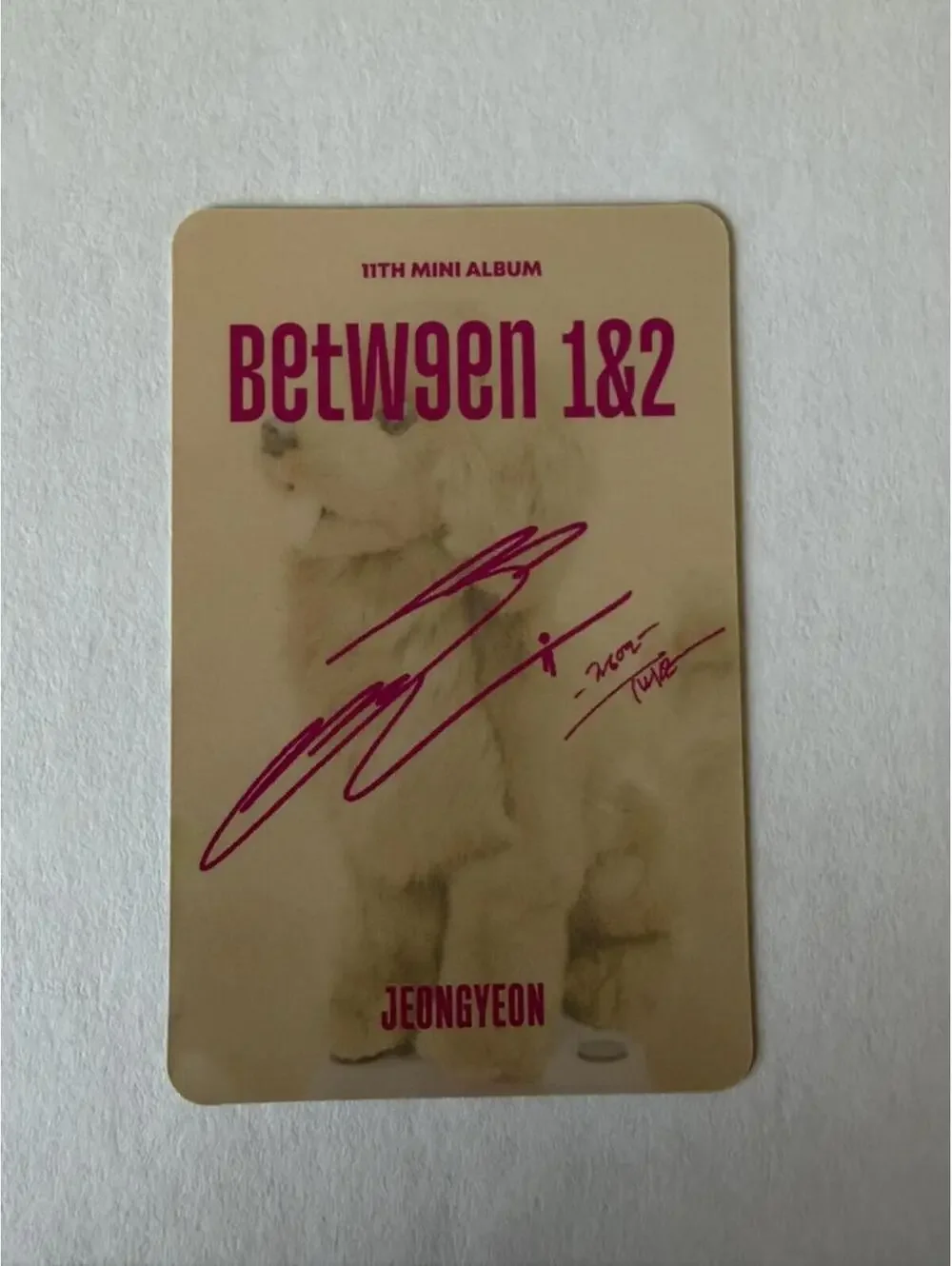 Twice Jeongyeon BETWEEN 1&2 Album Photocard